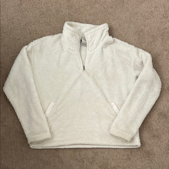 The North Face Sweaters - Cozy White Fleece Pullover Sweater